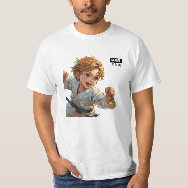 Camiseta de karate para hombres (Anverso)