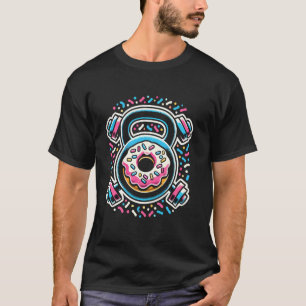 Camiseta de kettlebell donut Camiseta divertida de