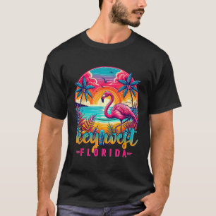 Camiseta de Key West Florida Flamingo Playa Tropic