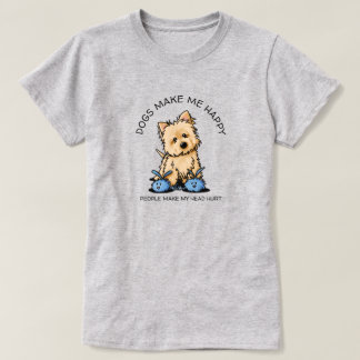 Camiseta de KiniArt Cairn Terrier Amante de Perros