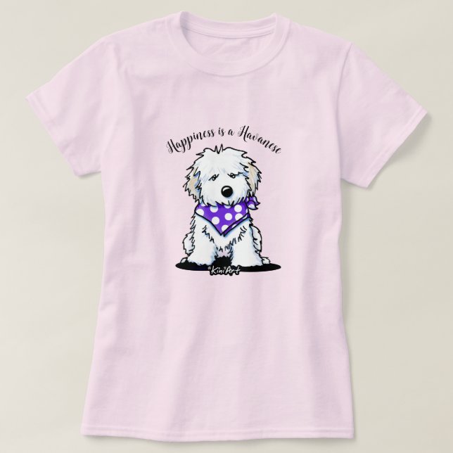 Camiseta de KiniArt Havanese (Diseño del anverso)