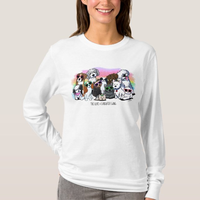 Camiseta de KiniArt para amantes de perros (Anverso)