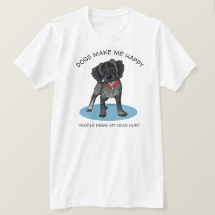 Camiseta de KiniArt Roan Brittany Amante de Perros