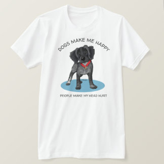 Camiseta de KiniArt Roan Brittany Amante de Perros