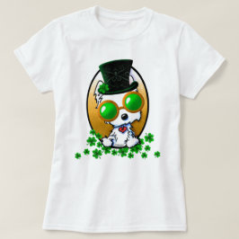Camiseta de KiniArt Westie Terrier St. Paddy