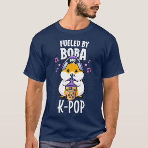 Camiseta De KPop Alimentada Por Boba Y Burbuja K-P