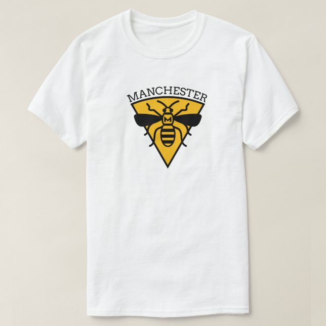 camiseta de la abeja de Manchester (Diseño del anverso)