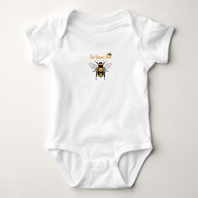 Camiseta de la abeja reina Body de bebé (Anverso)