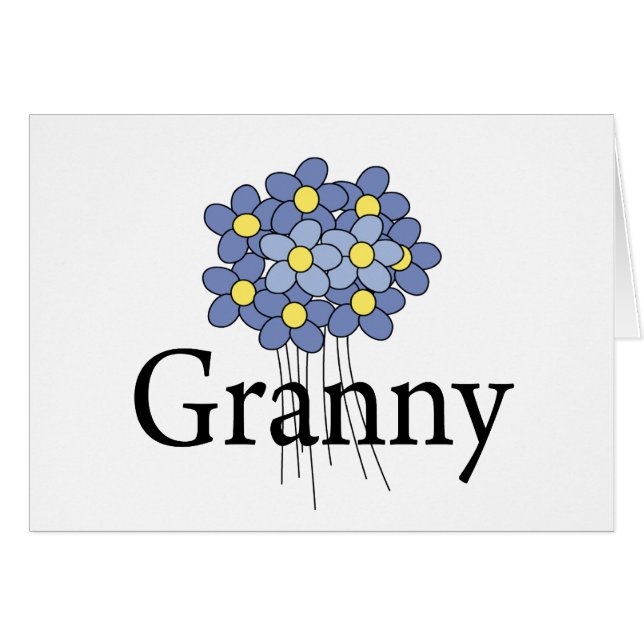 Camiseta de la abuela azul Bonito (Anverso (Horizontal))