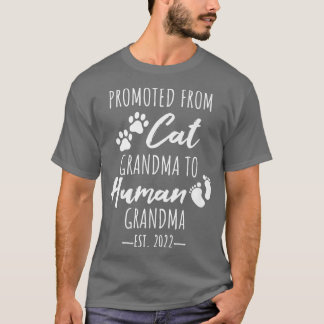 Camiseta De la abuela del gato a la abuela humana, el embar