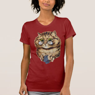 Camiseta de la abuela que hace punto