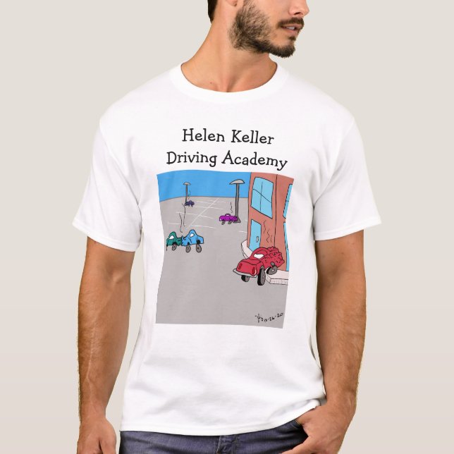Camiseta de la Academia de Conducción Helen Keller (Anverso)