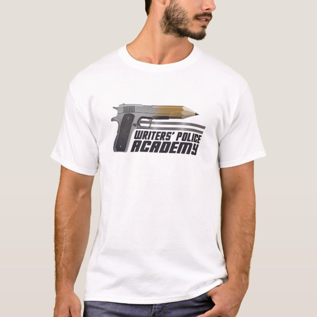 Camiseta de la Academia de Policía de Escritores (Anverso)