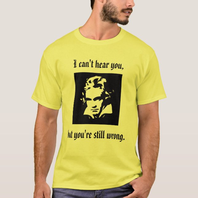 Camiseta de la actitud de Beethoven (Anverso)