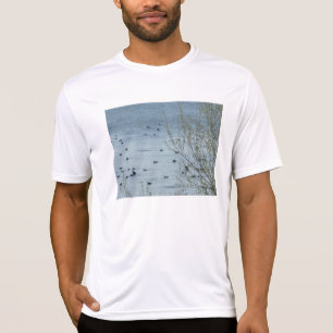 Camiseta de la actuación de los hombres de las ave
