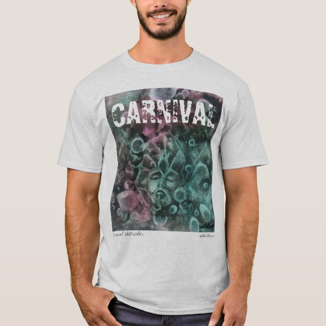 Camiseta de la acuarela del "carnaval" por el (Anverso)