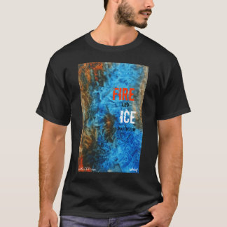 Camiseta de la acuarela del "fuego y del hielo"
