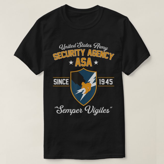 Camiseta de la Agencia de Seguridad del Ejército (Diseño del anverso)