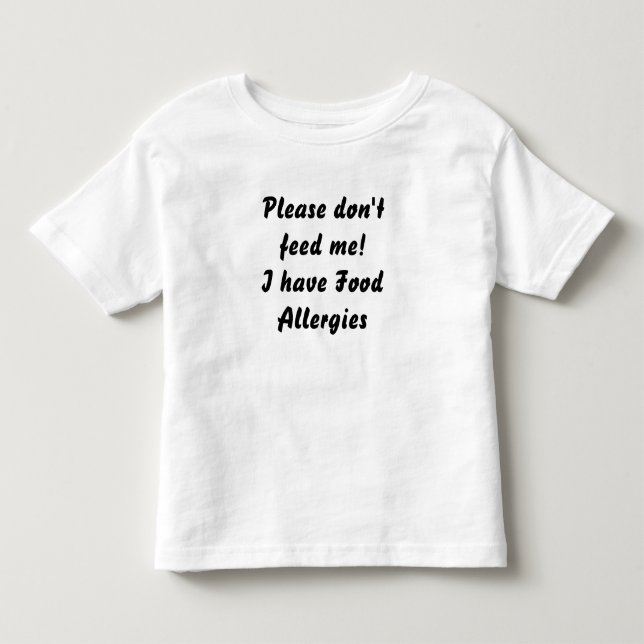 Camiseta de la alergia alimentaria (Anverso)