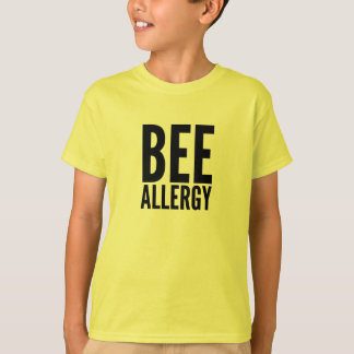 Camiseta de la alergia de la abeja