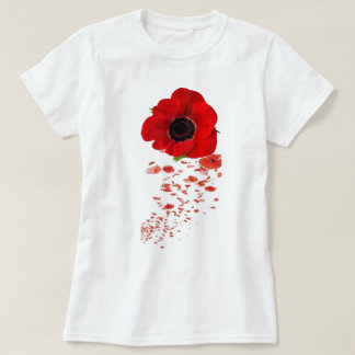 Camiseta de la amapola de la conmemoración
