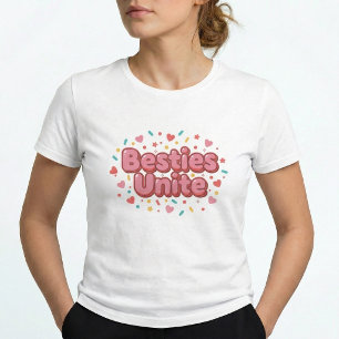 Camiseta de la Amistad BFF de Mejores Amigas Unite