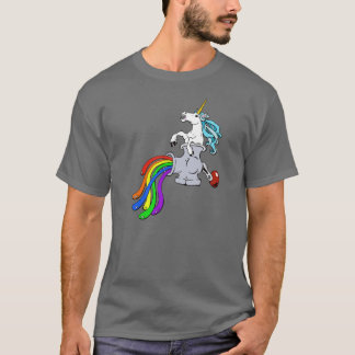 Camiseta de la amoladora del unicornio