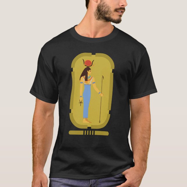 Camiseta de la antigua diosa hathor egipcia (Anverso)