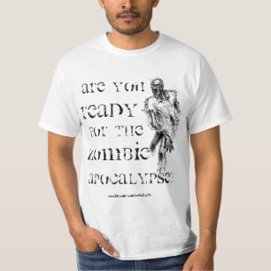 Camiseta de la apocalipsis del zombi