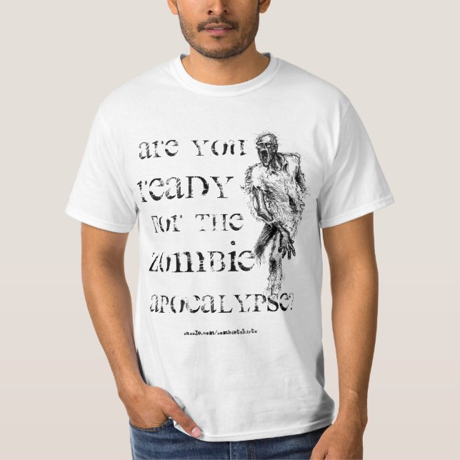 Camiseta de la apocalipsis del zombi (Anverso)