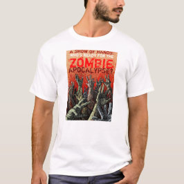 Camiseta de la apocalipsis del zombi