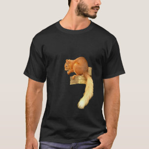 Camiseta de la ardilla roja