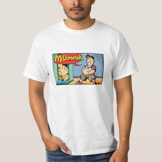 Camiseta de la arrogancia de McDominals (Anverso)