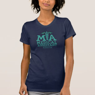 Camiseta de la asistente médica personalizada para