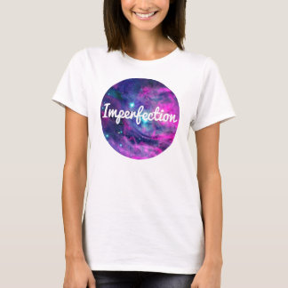 Camiseta de la aureola de la galaxia del rosa de