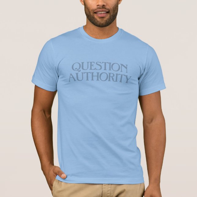 Camiseta de la autoridad de preguntas (Anverso)