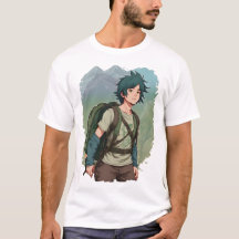 Camiseta de la aventura en la montaña del chico ex