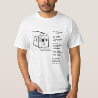 Camiseta de la aventura turística en metro