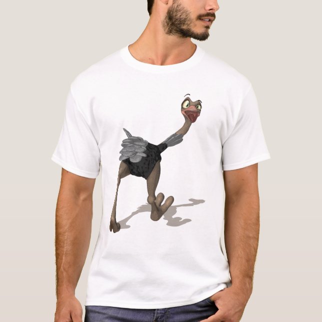Camiseta de la avestruz - camiseta de la pintura (Anverso)