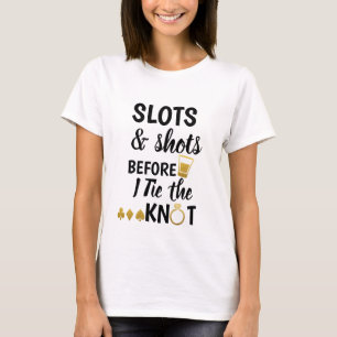 Camiseta de la Bachelorette Party Slots & Shots