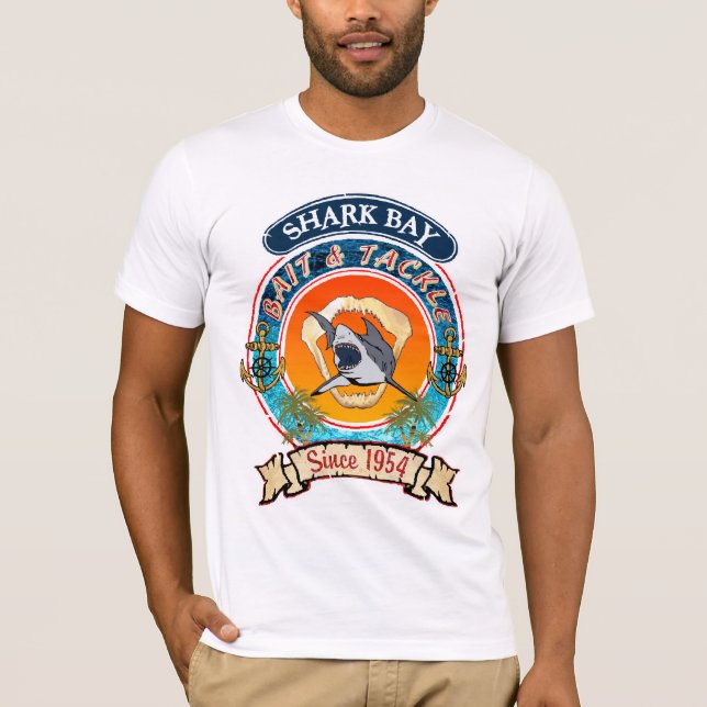 Camiseta de la bahía del tiburón (Anverso)