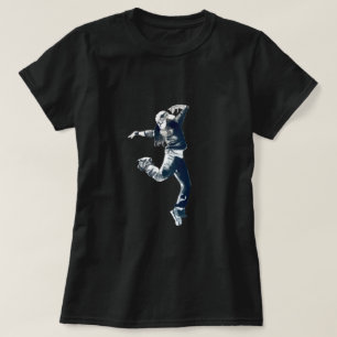 Camiseta de la bailarina de chica de hip-hop de Gu
