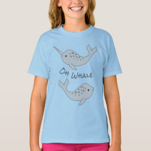 Camiseta de la ballena de Narwhal oh (niño)