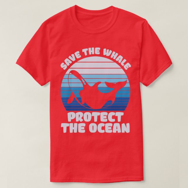 Camiseta de la ballena franca del Atlántico Norte (Diseño del anverso)