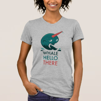 Camiseta de la ballena hola allí