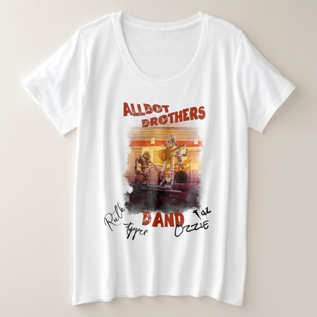 Camiseta de la banda Allbot Brothers (Anverso del diseño)