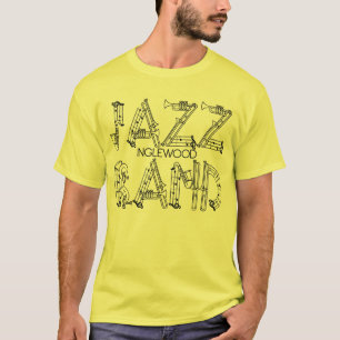 Camiseta de la banda de jazz para los individuos y