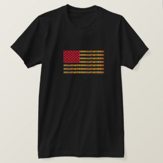 Camiseta de la bandera afroamericana