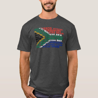 Camiseta de la bandera alimentaria de Sudáfrica