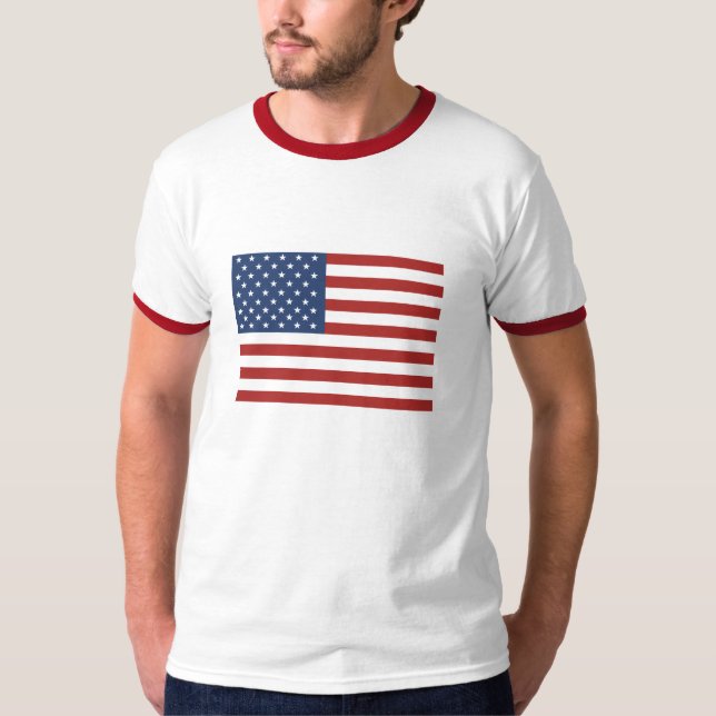 Camiseta de la bandera americana (Anverso)